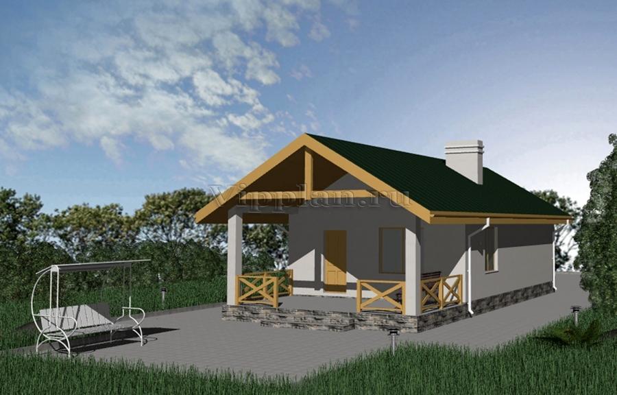 Проект бани из газобетона